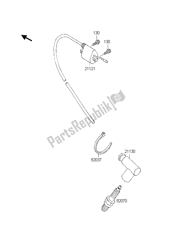 Todas as partes de Sistema De Ignição do Kawasaki KX 60 1998