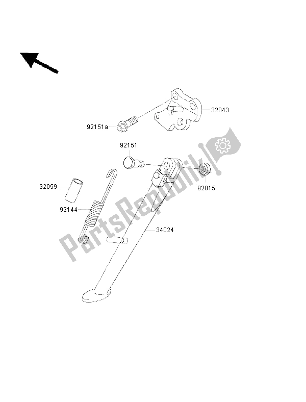 Toutes les pièces pour le Supporter du Kawasaki Ninja ZX 6R 600 2002