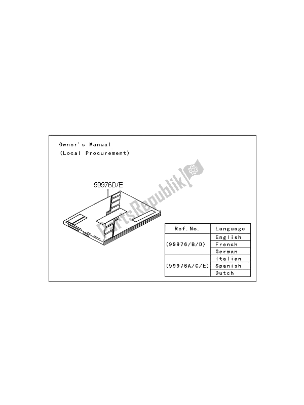 All parts for the Manual (eu) of the Kawasaki KX 65 2012