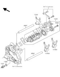 tambour de changement de vitesse et fourchette de changement de vitesse