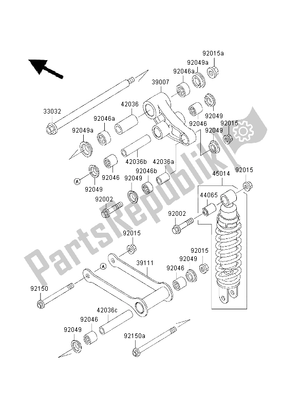 Todas las partes para Suspensión Y Amortiguador de Kawasaki VN 800 Classic 2003