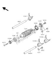 tambour de changement de vitesse et fourchette de changement de vitesse