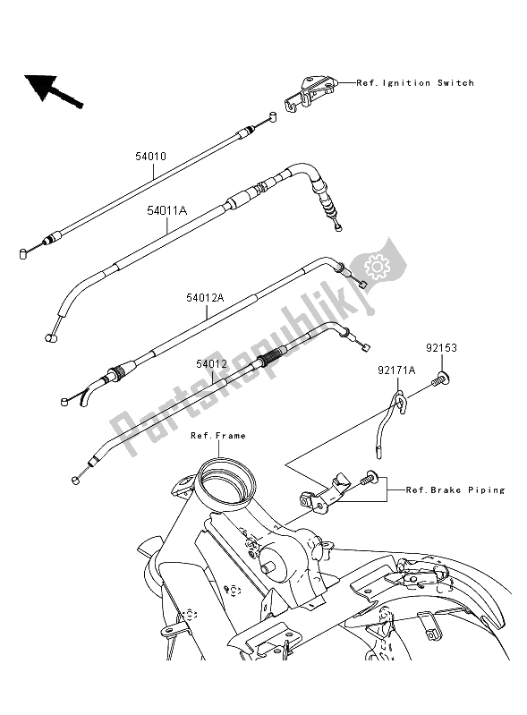 Wszystkie części do Kable Kawasaki ER 6F ABS 650 2008