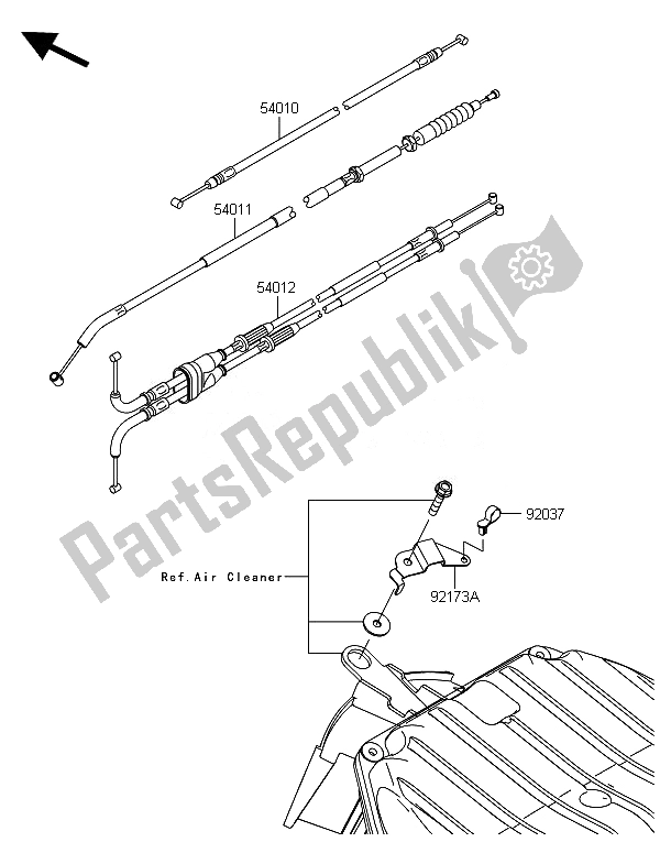 Wszystkie części do Kable Kawasaki Ninja ZX 6R ABS 600 2014