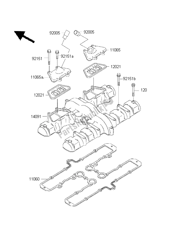 Wszystkie części do Cylinder Kawasaki ZR 7S 750 2001