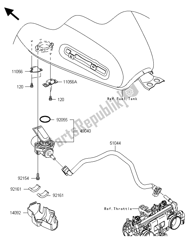 Tutte le parti per il Pompa Di Benzina del Kawasaki W 800 2013