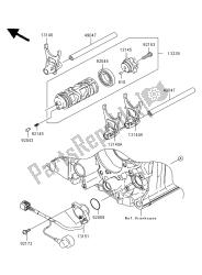 tambour de changement de vitesse et fourchette de changement de vitesse