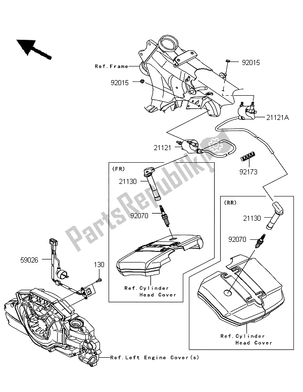 Tutte le parti per il Sistema Di Accensione del Kawasaki VN 1700 Voyager Custom ABS 2011