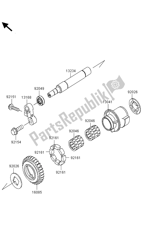 Wszystkie części do Stabilizator Kawasaki Ninja ZX 10R ABS 1000 2013