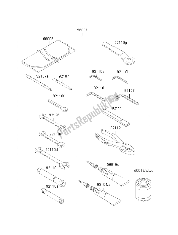 Tutte le parti per il Strumenti Proprietari del Kawasaki Ninja ZX 9R 900 2002