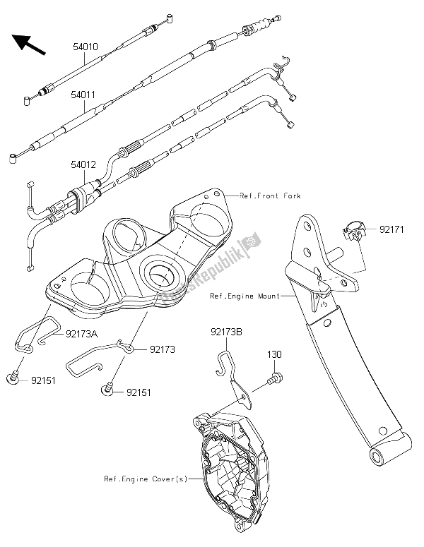 Todas las partes para Cables de Kawasaki Z 1000 SX ABS 2015