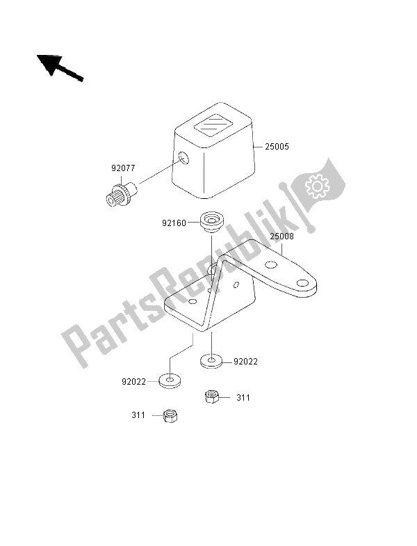 All parts for the Meters of the Kawasaki KLX 650R 1996