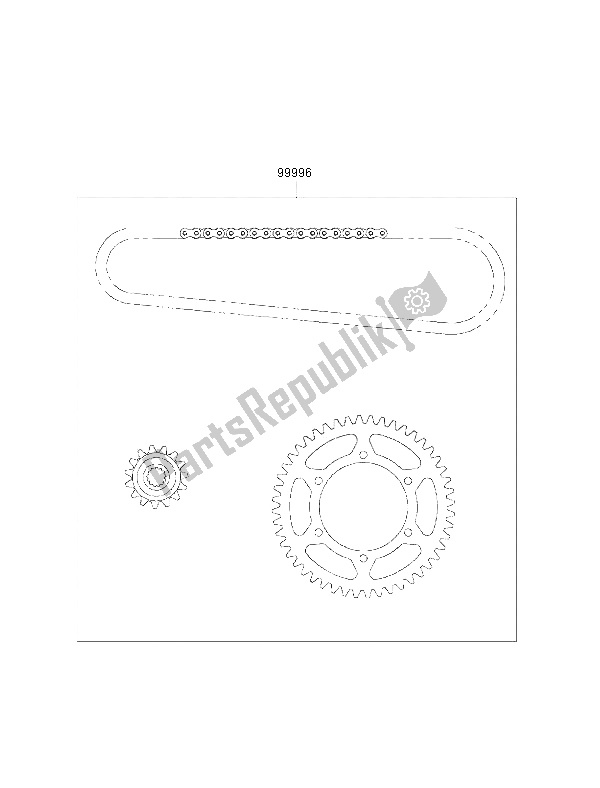 Toutes les pièces pour le Kit Chaîne du Kawasaki ZZ R 600 2002