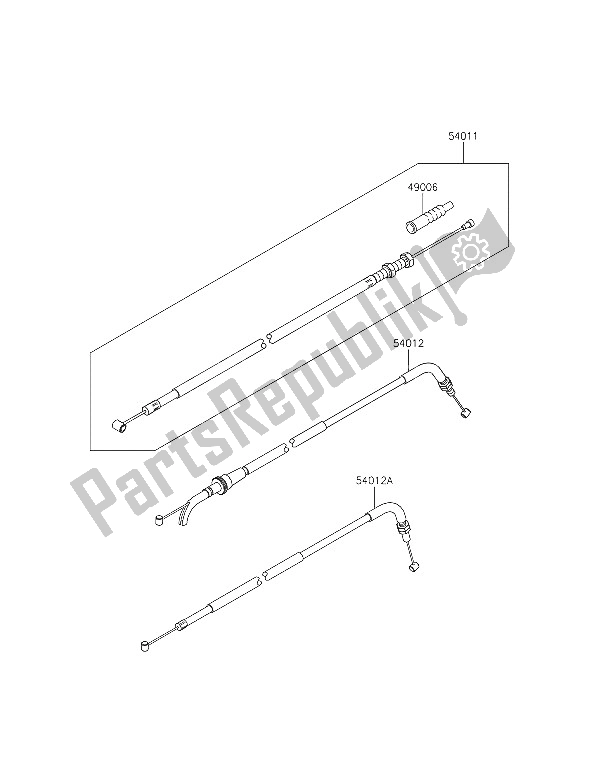 All parts for the Cables of the Kawasaki Ninja 300 2016