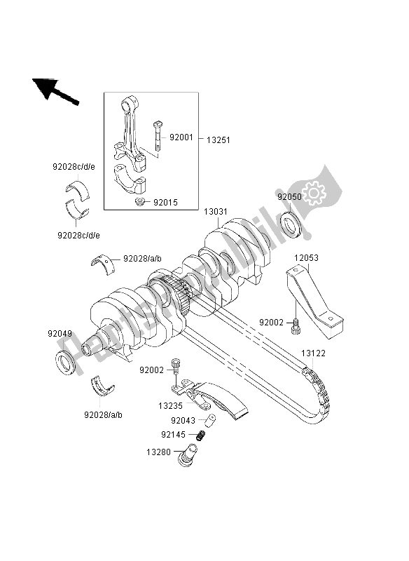 Wszystkie części do Wa? Korbowy Kawasaki ZR 7 750 2003