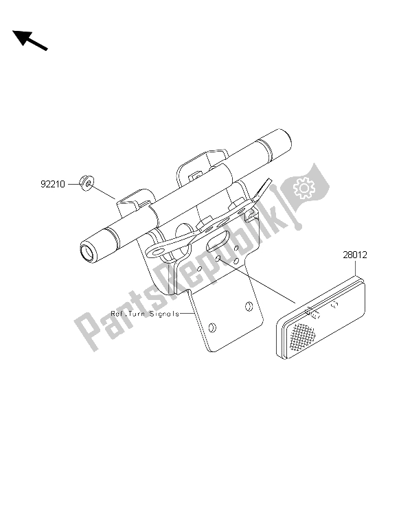 All parts for the Reflectors of the Kawasaki Vulcan 1700 Voyager ABS 2015