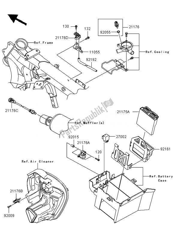 Tutte le parti per il Iniezione Di Carburante del Kawasaki VN 1700 Voyager ABS 2010