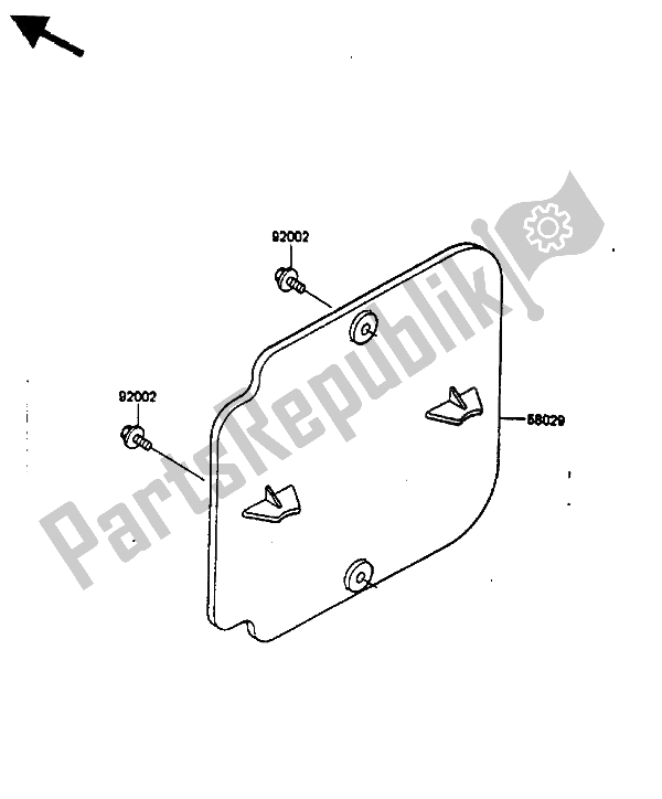 Tutte le parti per il Accessorio del Kawasaki KX 500 1985