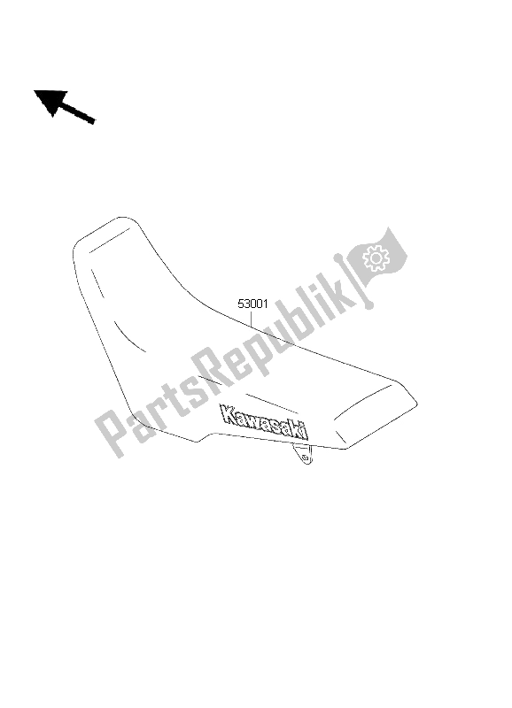 Tutte le parti per il Posto A Sedere del Kawasaki KLX 300R 1999