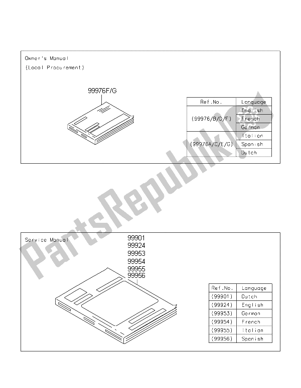 All parts for the Manual of the Kawasaki ER 6N ABS 650 2015