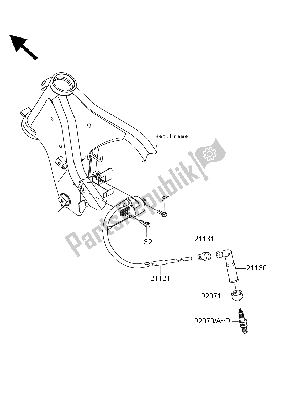 Wszystkie części do Sytem Zap? Onu Kawasaki KLX 250 2011