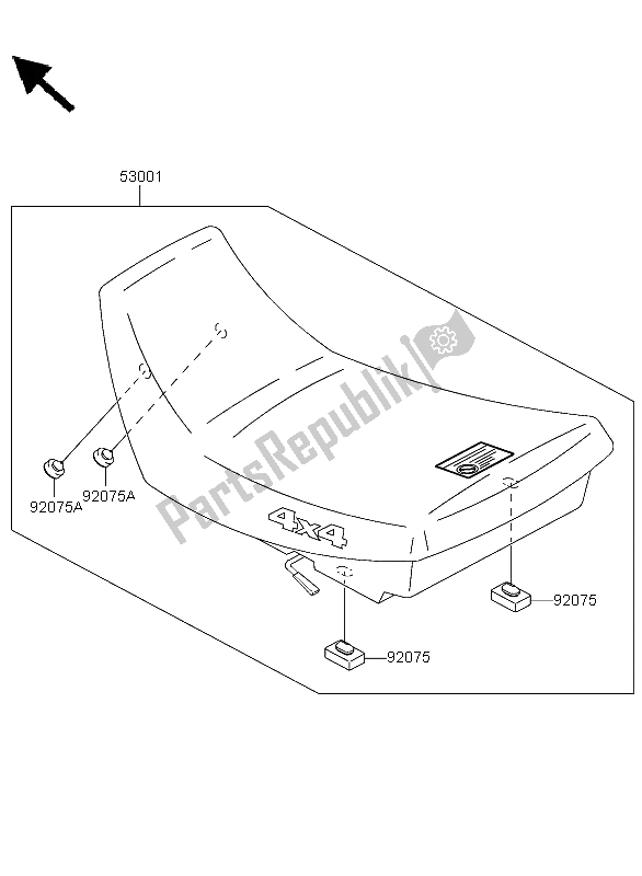 Tutte le parti per il Posto A Sedere del Kawasaki KLF 300 4X4 2004