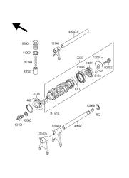 GEAR CHANGE DRUM & SHIFT FORK