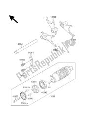 tambour de changement de vitesse et fourchette de changement de vitesse