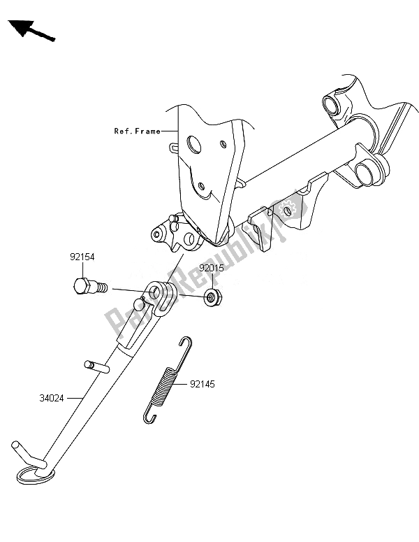 Todas las partes para Stand (s) de Kawasaki Z 800 2014