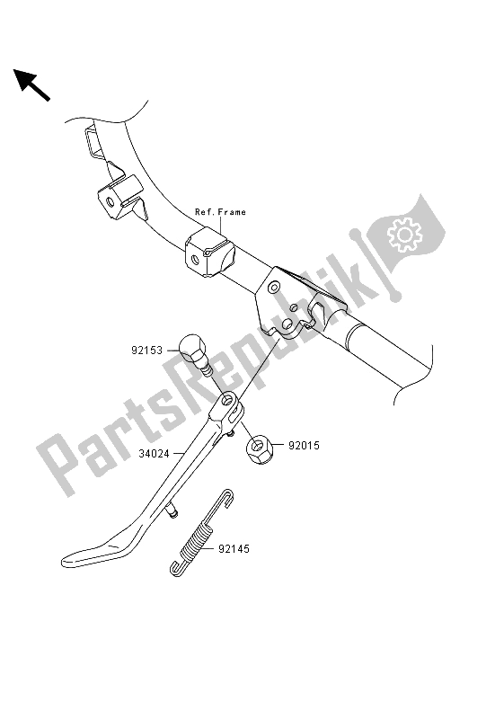 All parts for the Stand(s) of the Kawasaki VN 1700 Classic ABS 2013