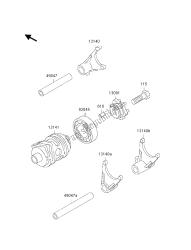 GEAR CHANGE DRUM & SHIFT FORK