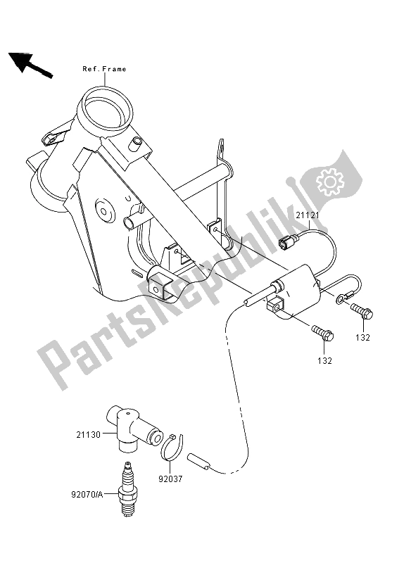 All parts for the Ignition System of the Kawasaki KX 65 2013