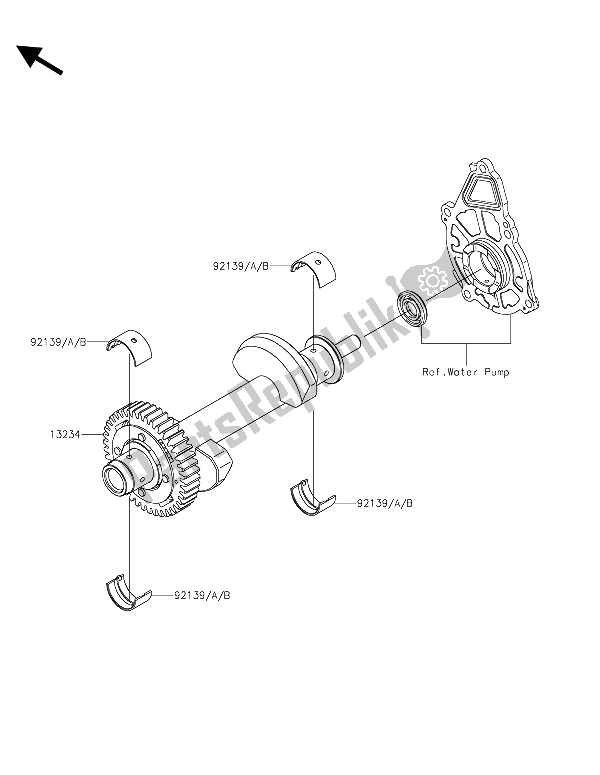 Todas as partes de Balanceador do Kawasaki Vulcan S 650 2015