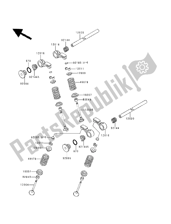 Tutte le parti per il Valvola (s) del Kawasaki ZXR 400 1994