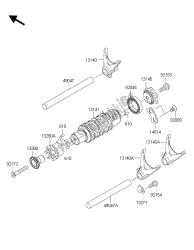 tambour de changement de vitesse et fourche (s) de changement de vitesse