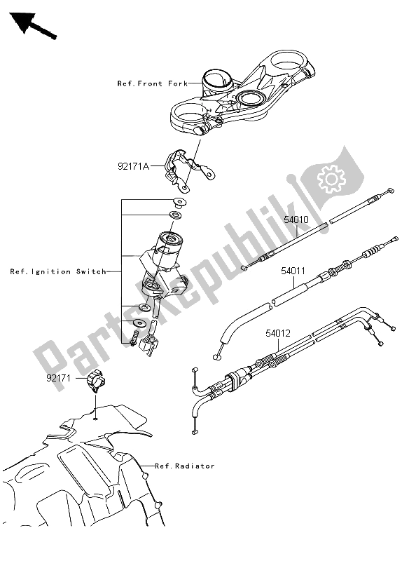 Tutte le parti per il Cavi del Kawasaki Ninja ZX 6R 600 2008