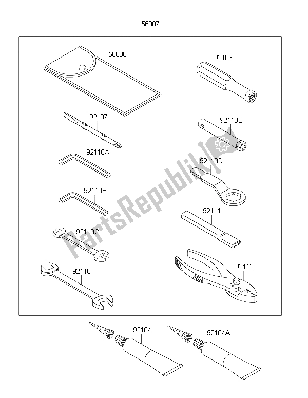 All parts for the Owners Tools of the Kawasaki ZZR 1400 ABS 2015