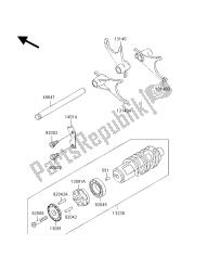 tambour de changement de vitesse et fourchette de changement de vitesse