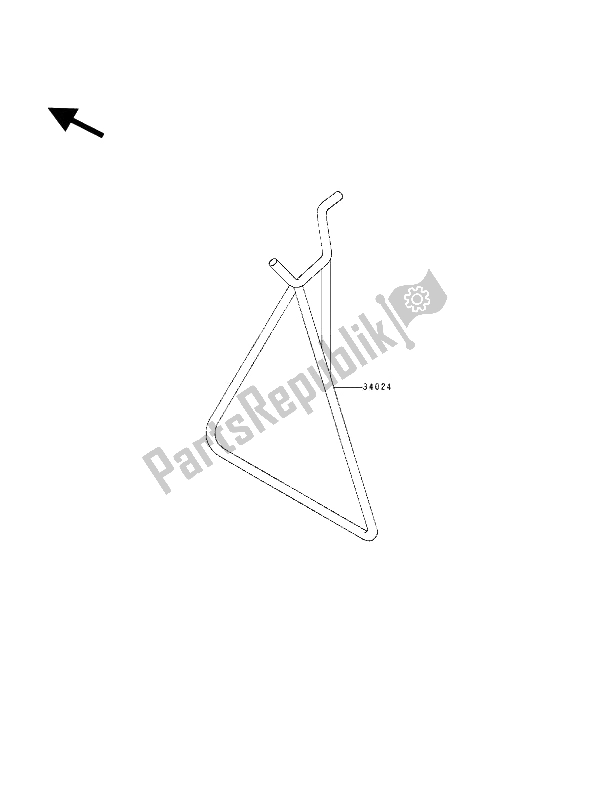 Tutte le parti per il Stand (s) del Kawasaki KX 125 1994