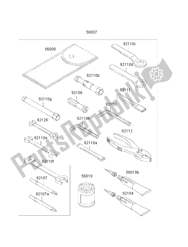 All parts for the Owners Tools of the Kawasaki VN 800 Drifter 2002