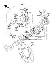 hamulec tylny (zx600c-000001 i nami.004059)