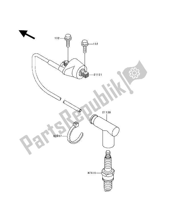 Todas las partes para Sistema De Encendido de Kawasaki KDX 200 1994