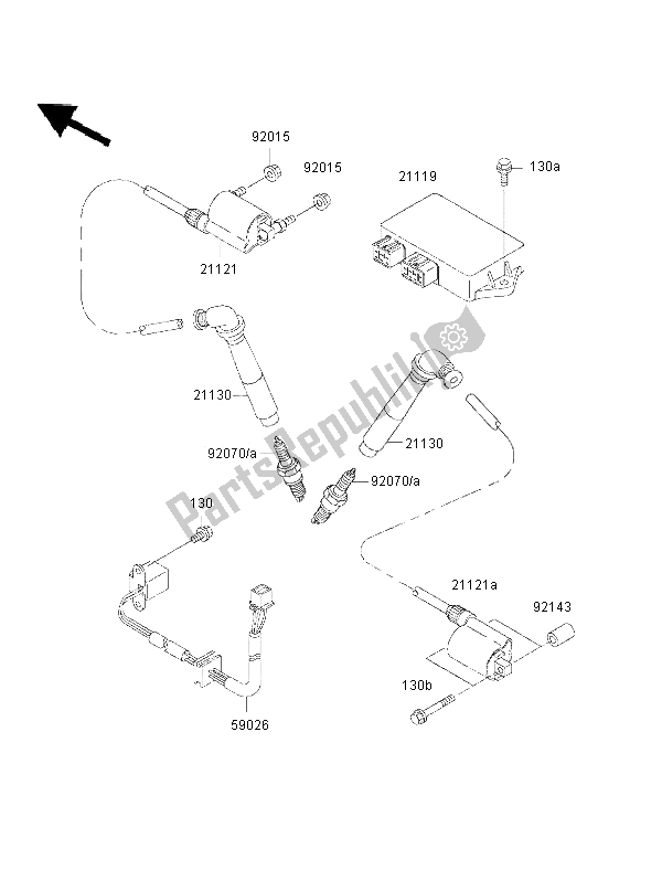 All parts for the Ignition System of the Kawasaki VN 800 Drifter 2002