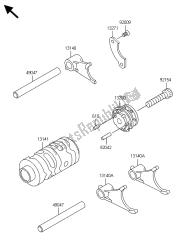 tambour de changement de vitesse et fourche (s) de changement de vitesse