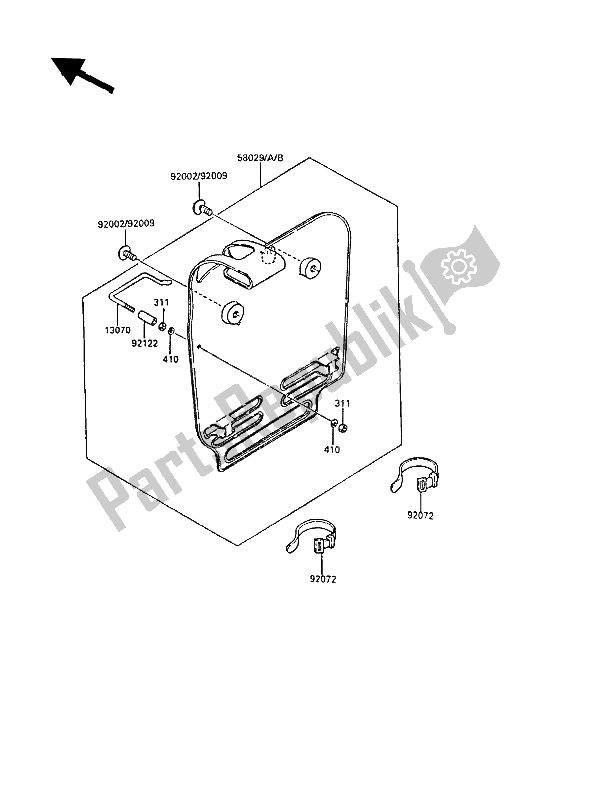 All parts for the Accessory of the Kawasaki KX 60 1986