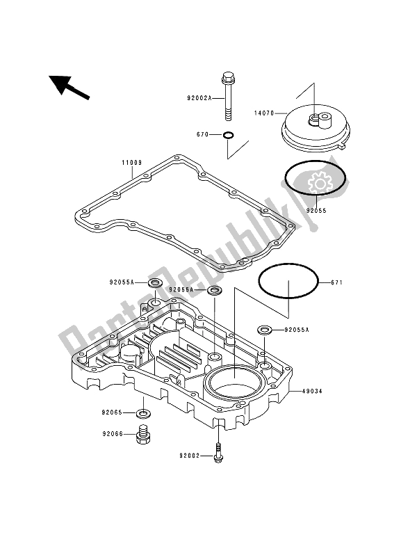 Toutes les pièces pour le Reniflard Et Carter D'huile du Kawasaki Zephyr 750 1991