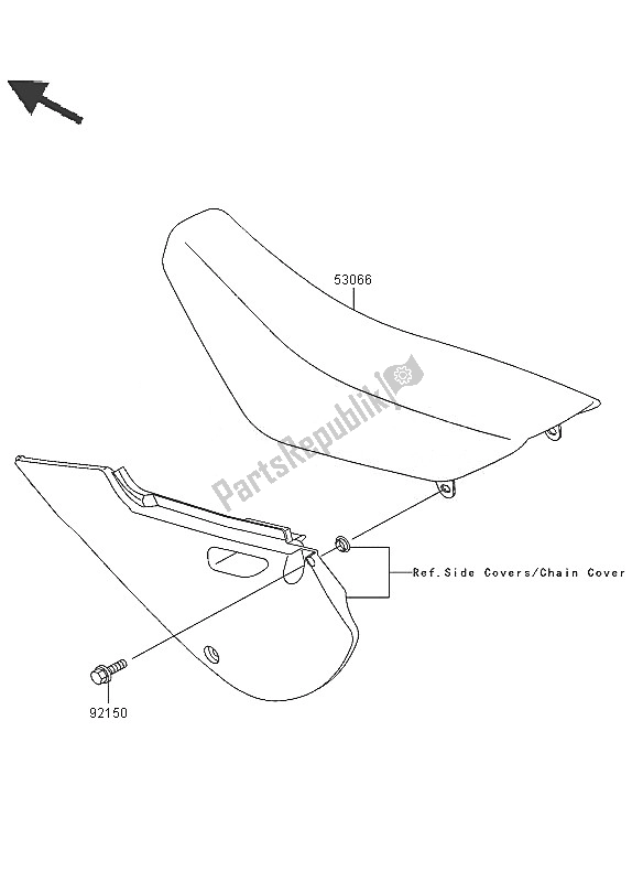 Todas las partes para Asiento de Kawasaki KLX 110 2005