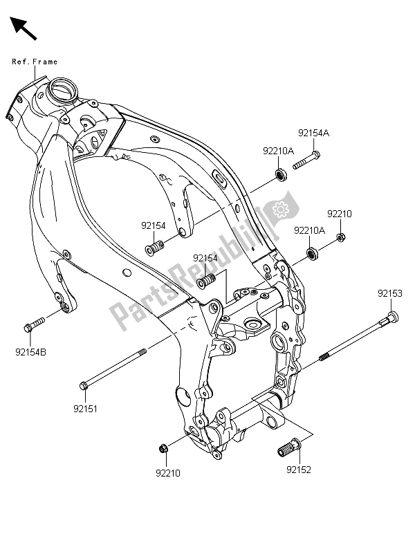 Todas las partes para Montaje Del Motor de Kawasaki Ninja ZX 6R 600 2013