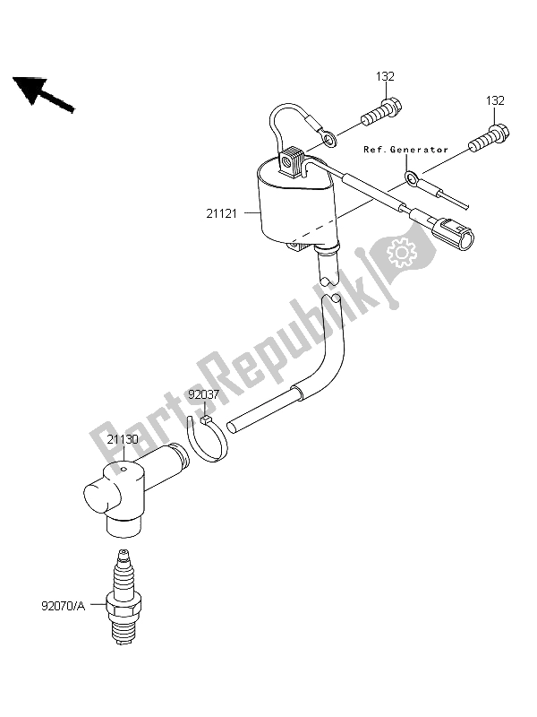 All parts for the Ignition System of the Kawasaki KX 85 SW LW 2012