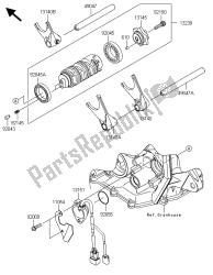 tambour de changement de vitesse et fourche (s) de changement de vitesse